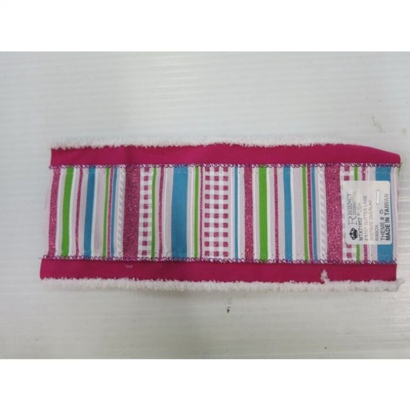 Regency International 4X10Y Glitter Lame W/Stripe Overlay Ribbon