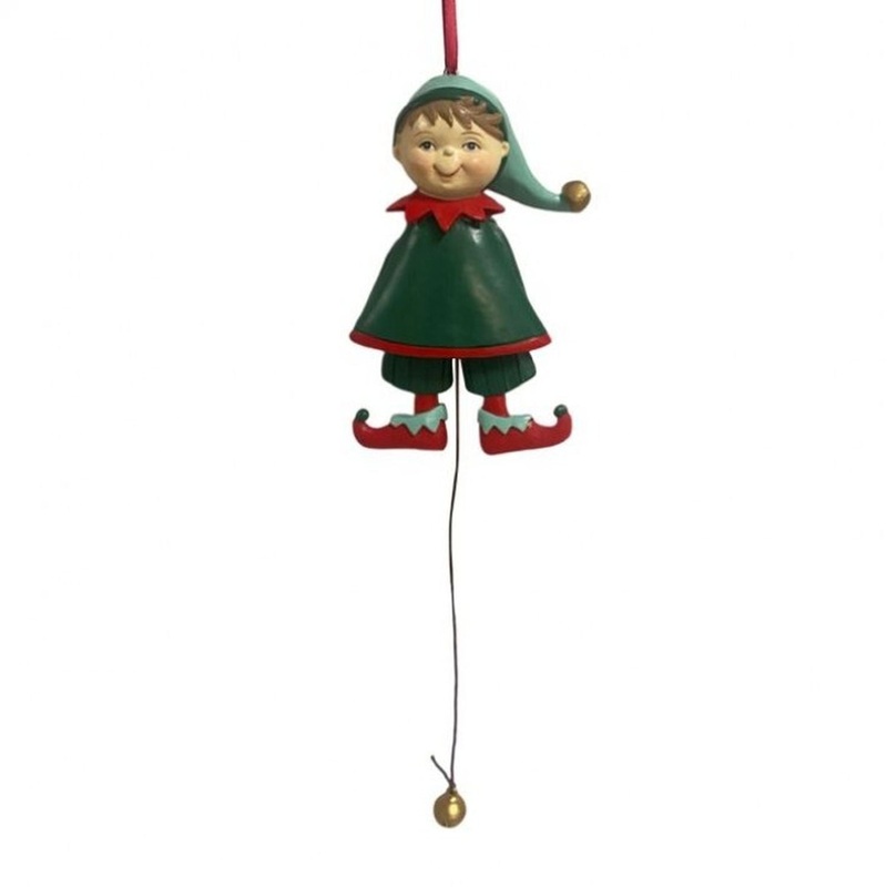 Regency International 5.5 Resin Elf Pull Toy Ornament