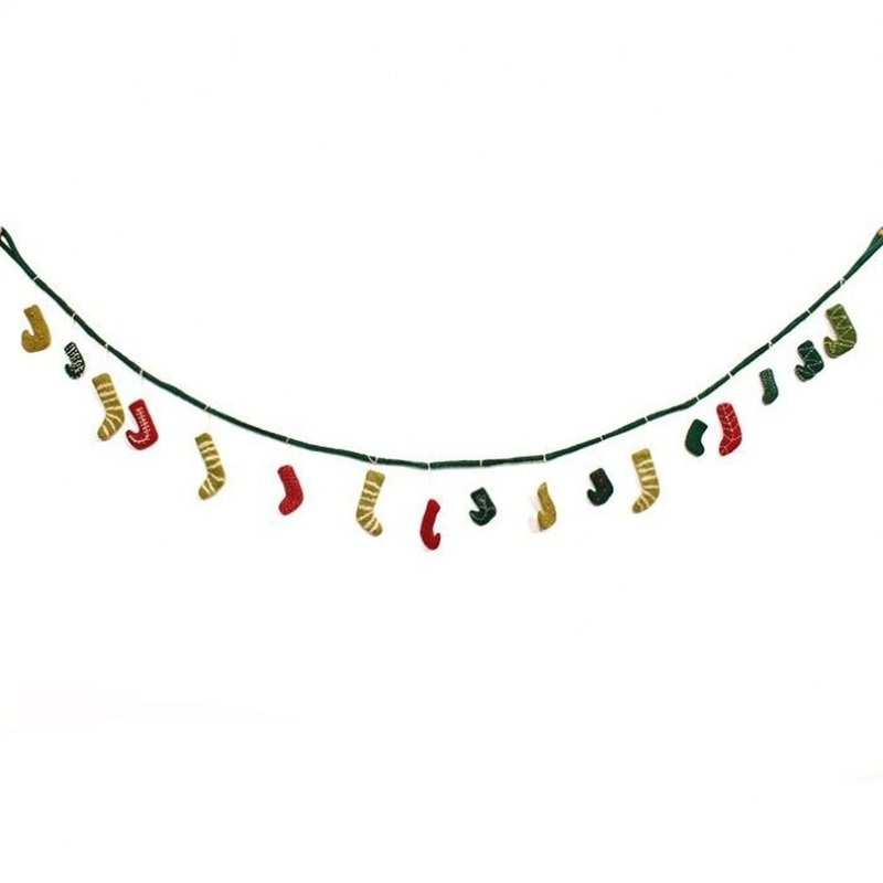 Regency International 60 Felt Stocking Garland