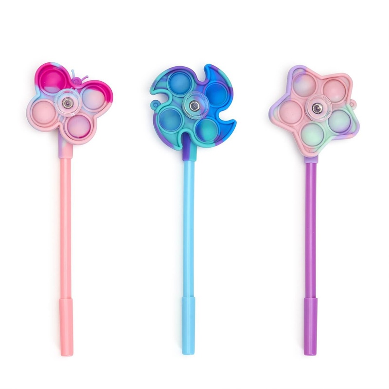 Two’s Company Refill For Spin & Write 24-Pieces Popper Spinner Pen in 3 Designs