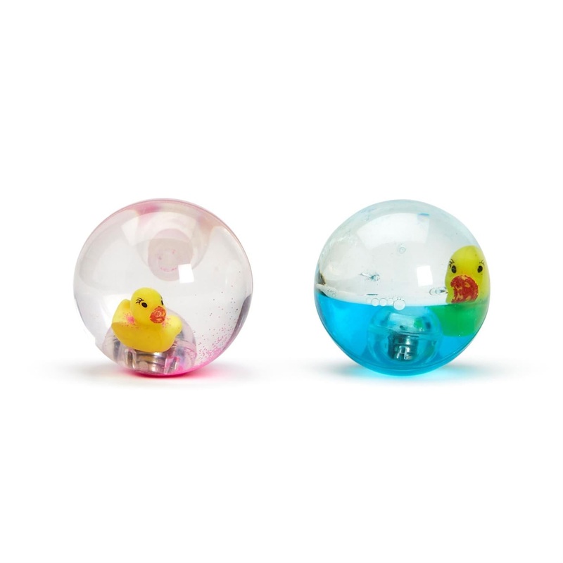 Two’s Refill For Duckie 36-Pieces Light Up Glitter Bouncing Ball in 2 Colors