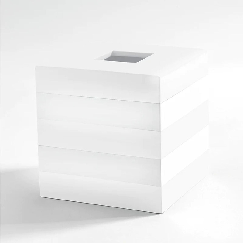 Kassatex Cabana Solid Bath Accessories Tissue Holder.