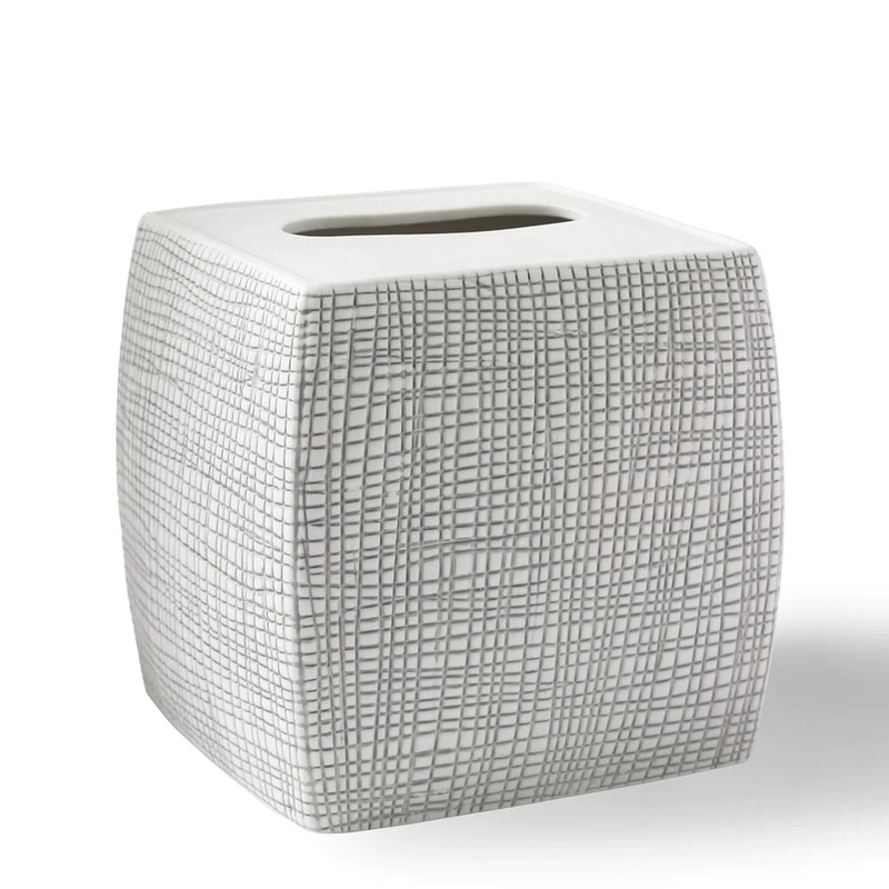 Kassatex Raffia Bath Accessories Tissue Holder