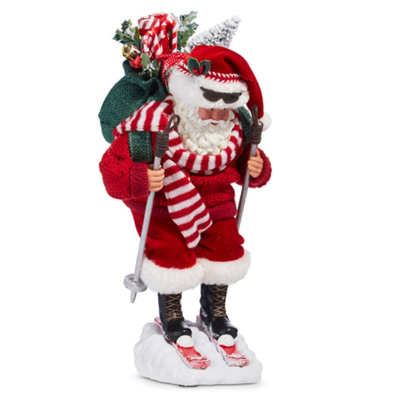 Raz Imports 2023 Dashing Through The Snow 11 Skiing Santa