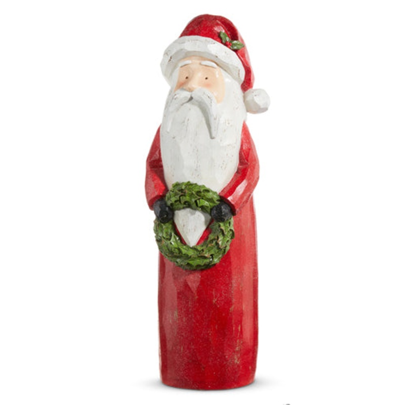 Raz Imports 2023 Heartfelt Holiday 24 Carved Santa