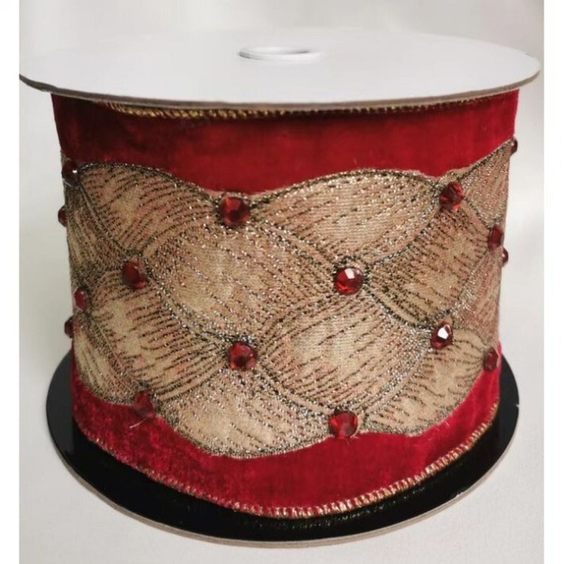 Regency International 4X5Y Embroidered with Jewel Runner Ribbon