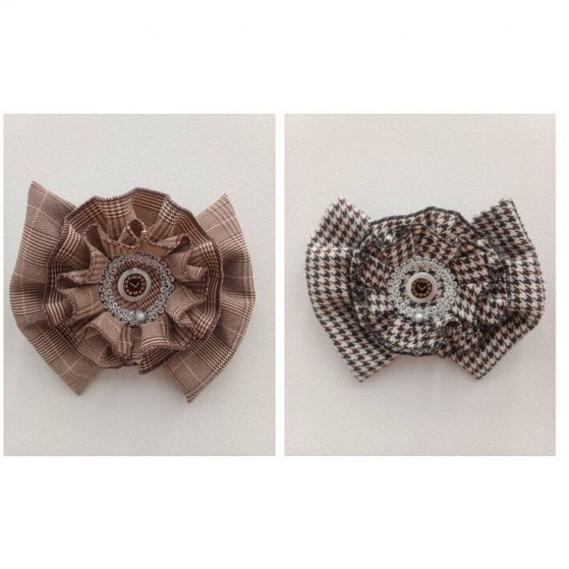 Regency International 7 Vintage Clock Bow Ornament, Set of 2, Assortment