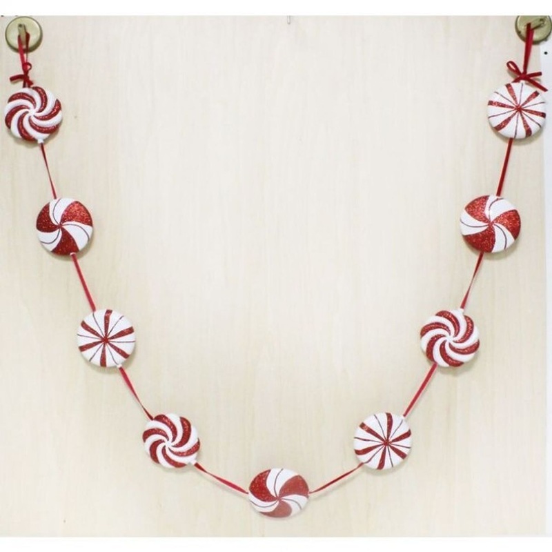 Regency International 72 Assorted Peppermint Garland