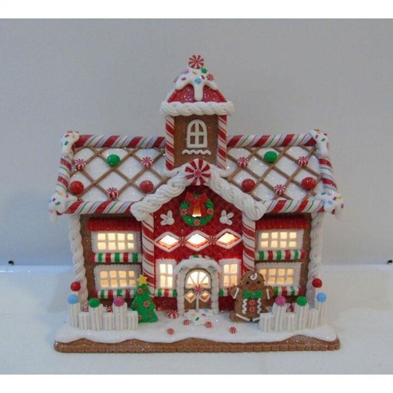 Regency International 9.5 LED/Battery/Timer Iced Roof Candy house