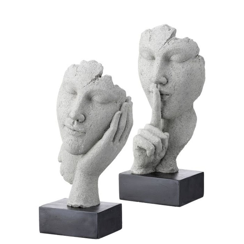 Regency International Resin Hand & Face Bust 11.25, Set of 2, Assortment