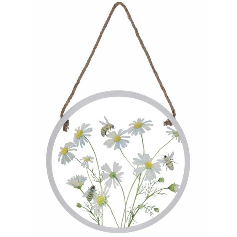 Regency International Round Acrylic Daisies & Bees Frame 15.75D