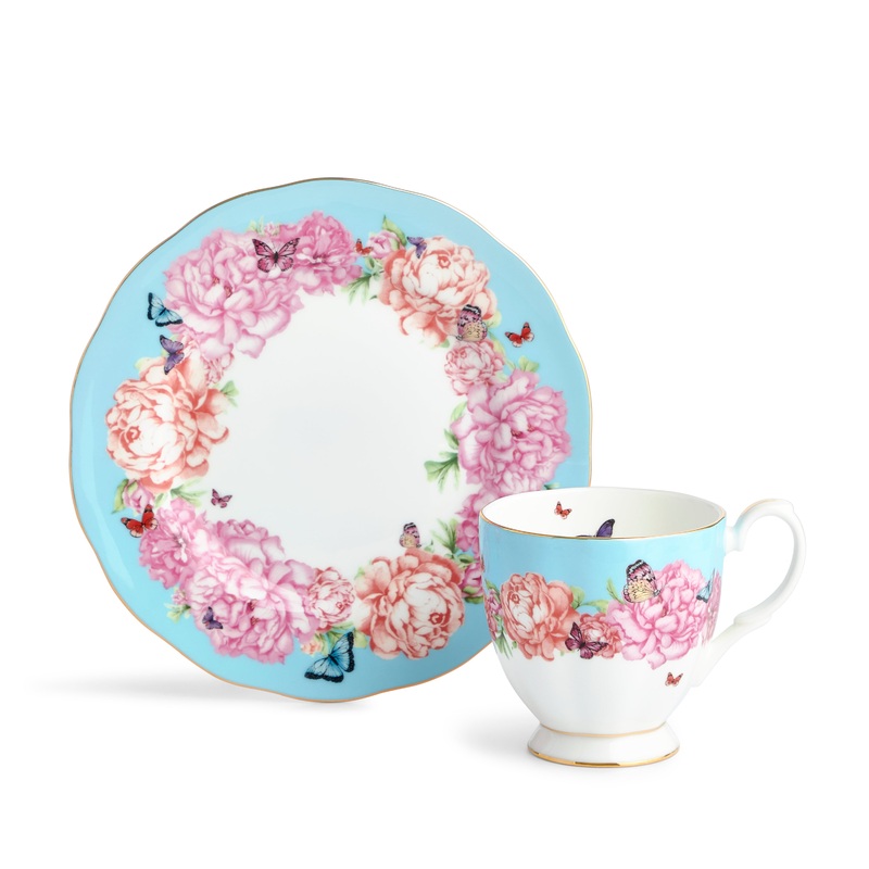 Royal Albert Miranda Kerr Friendship Devotion 2 Piece (Mug & Plate) Set