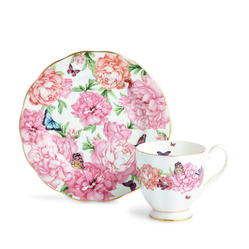 Royal Albert Miranda Kerr Friendship Gratitude 2 Piece (Mug & Plate) Set