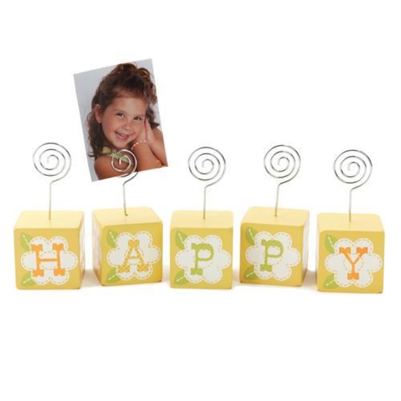 Two’s Company Happi by Dena Blocks Photo Holder in Gift Box Assorted 3 Designs