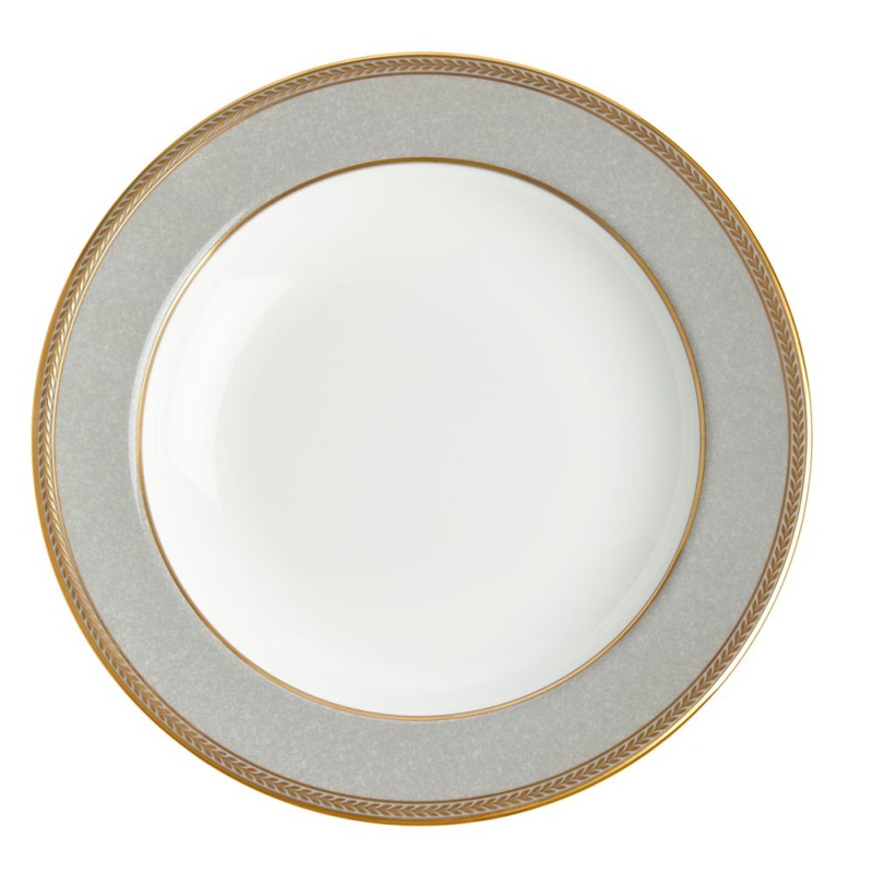 Wedgwood Renaissance Grey Rim Soup Bowl 9