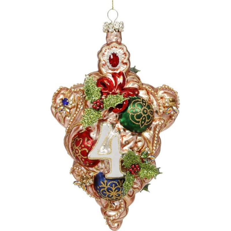 Mark Roberts Christmas 2023 4 Calling Birds Ornament 8.5”