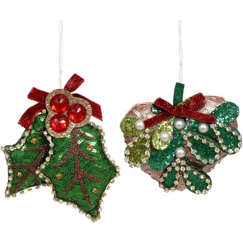 Mark Roberts Christmas 2023 Holly Berry Ornament  4-5”, Assortment of 2