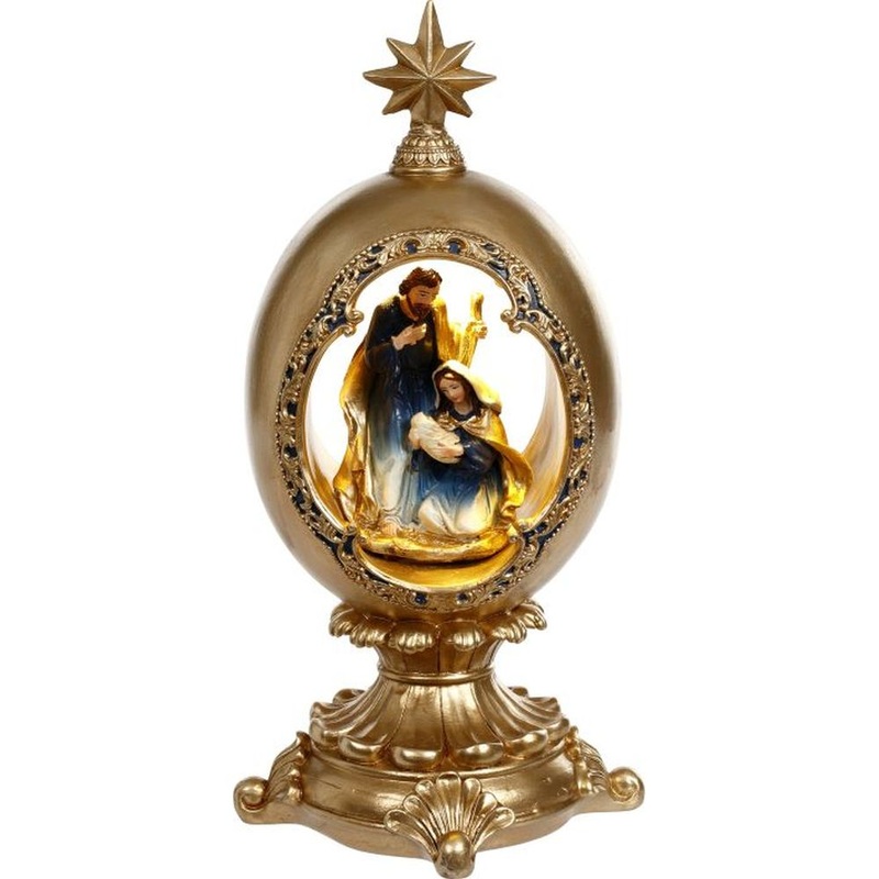 Mark Roberts Christmas 2023 Lighted Holy Family Finial 9.5”