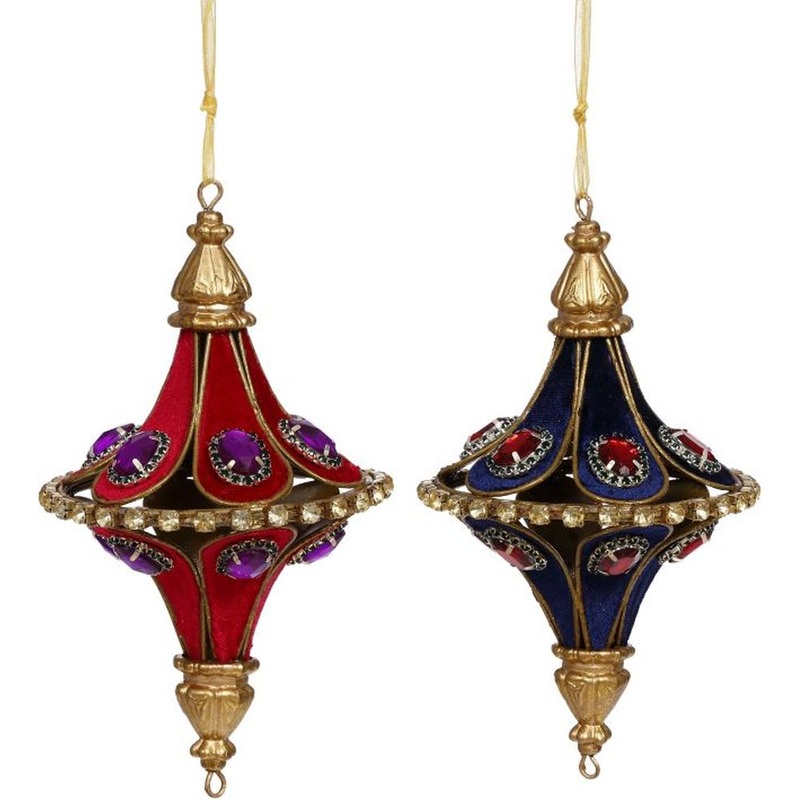 Mark Roberts Christmas 2023 Moroccan Finial Ornament 7”, Assortment of 2