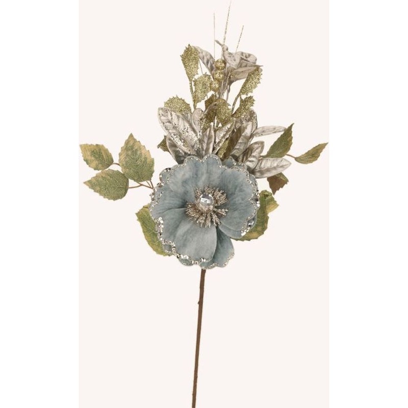 Mark Roberts Christmas 2023 Multi Jeweled Floral Spray 22”