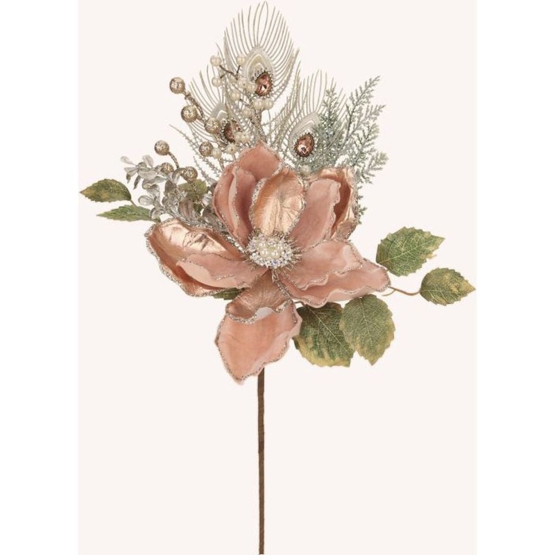 Mark Roberts Christmas 2023 Multi Jeweled Magnolia Spray 22”