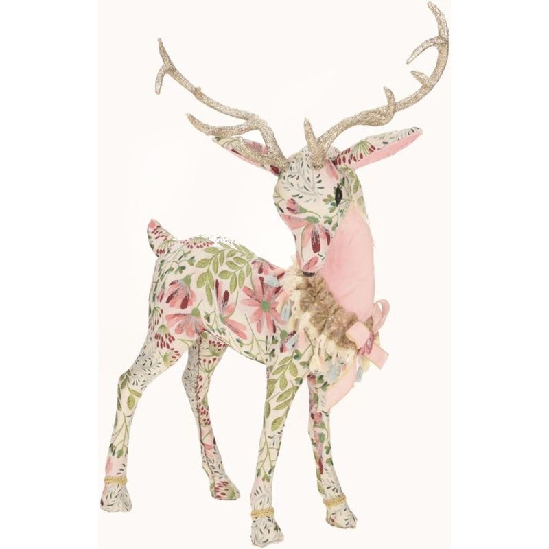 Mark Roberts Christmas 2023 Shabby Chic Reindeer Figurine 30”
