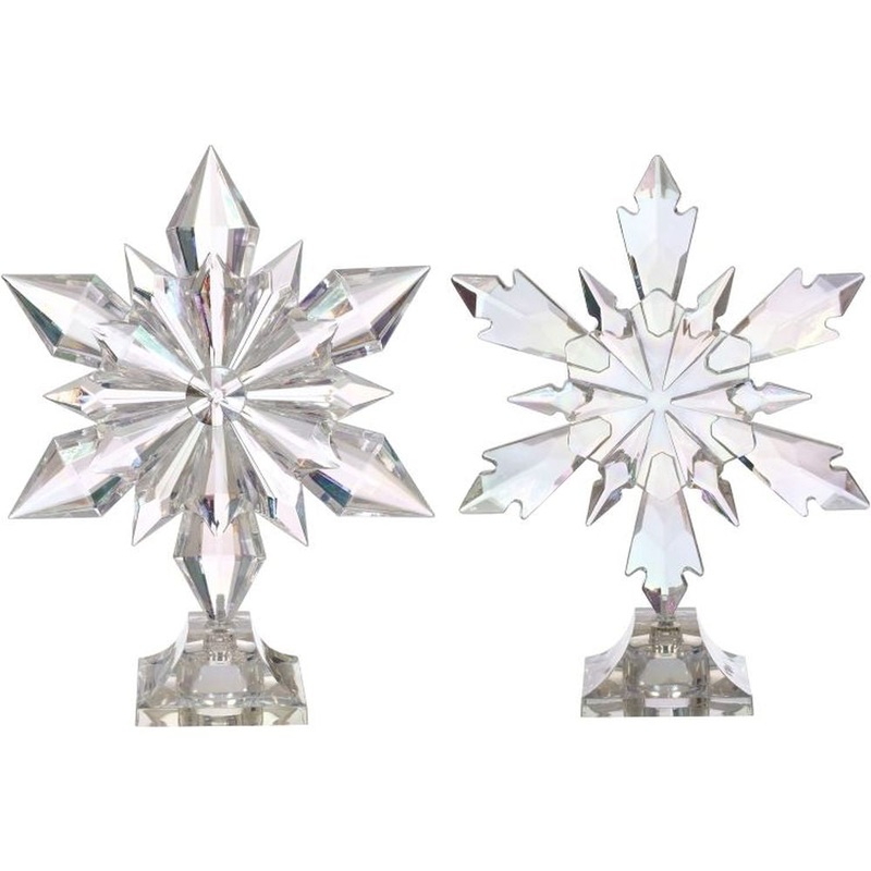 Mark Roberts Christmas 2023 Snowflake Table Piece 8X10”, Assortment of 2