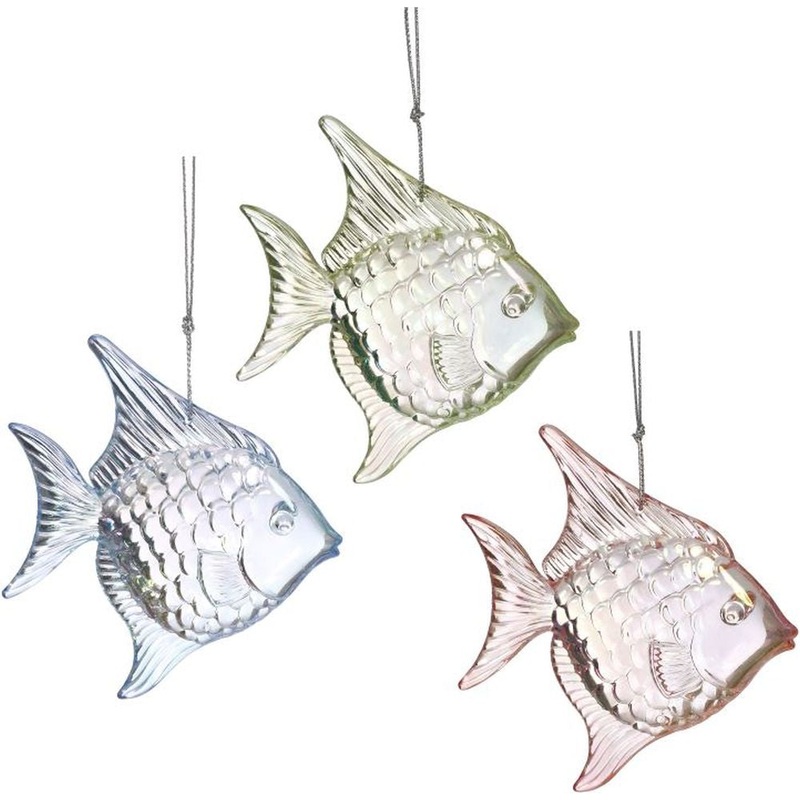 Mark Roberts Christmas 2023 Tropical Fish Ornament 3X4”, Assortment of 3