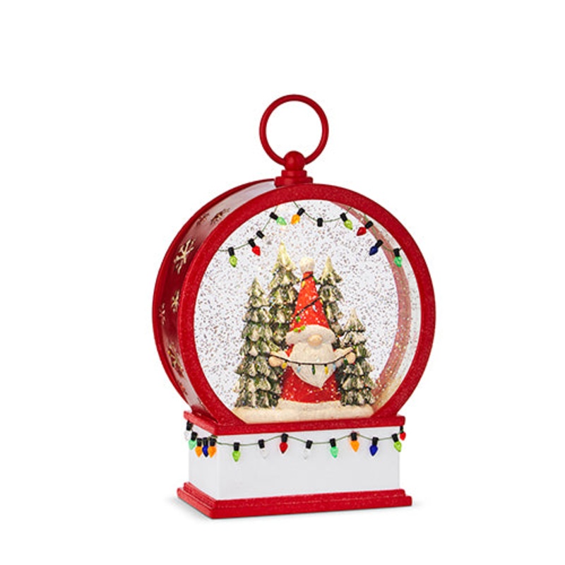 Raz Holiday Water Lanterns 2023 9 Gnome With Lights Lighted Water Lantern