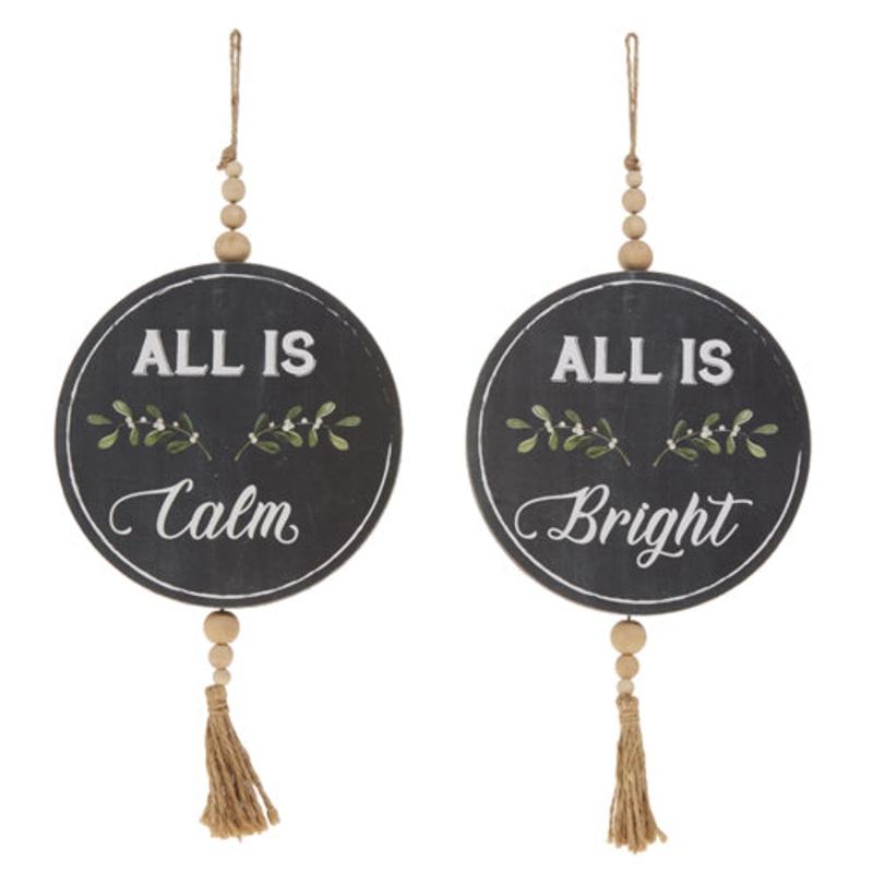 Raz Imports 2023 All Is Calm 16.5 All Is Calm And Bright Ornament, Asst of 2