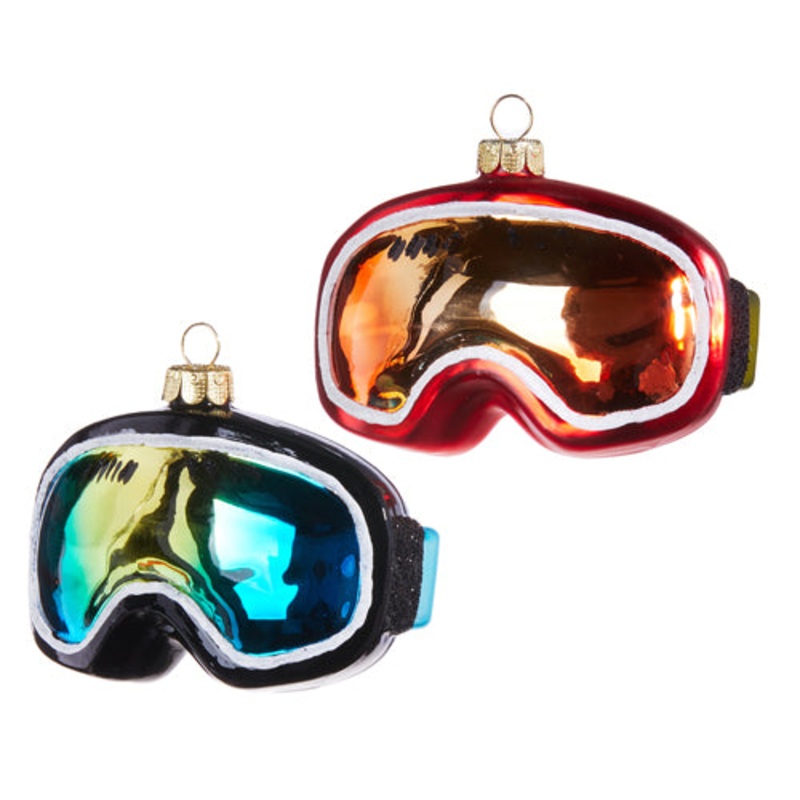 Raz Imports 2023 Dashing Through The Snow 4 Ski Goggles Ornament, Asst of 2