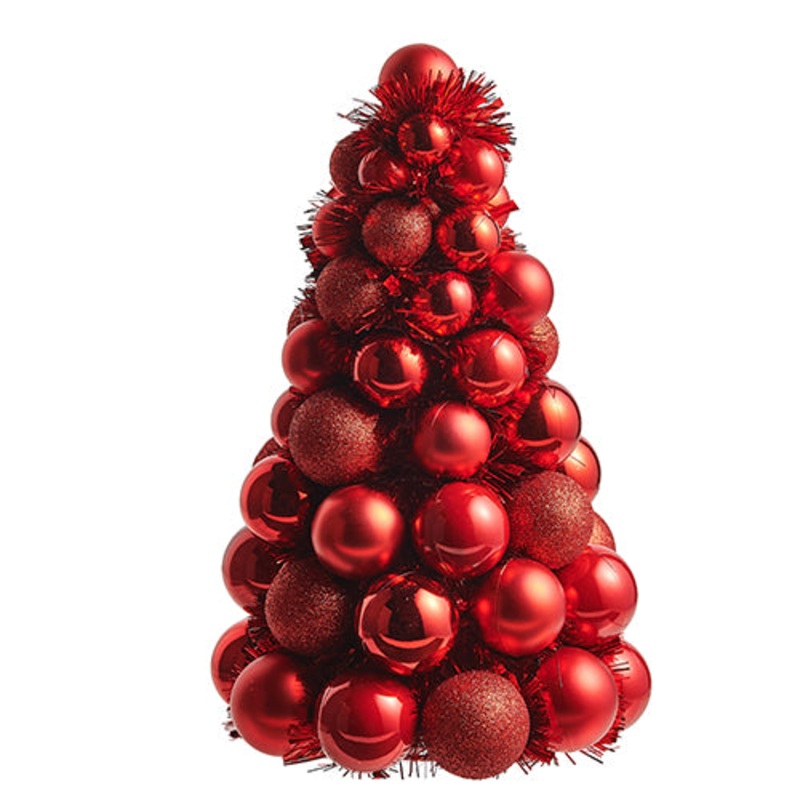 Raz Imports 2023 Holiday Cheers 10 Red Ball Ornament Tree