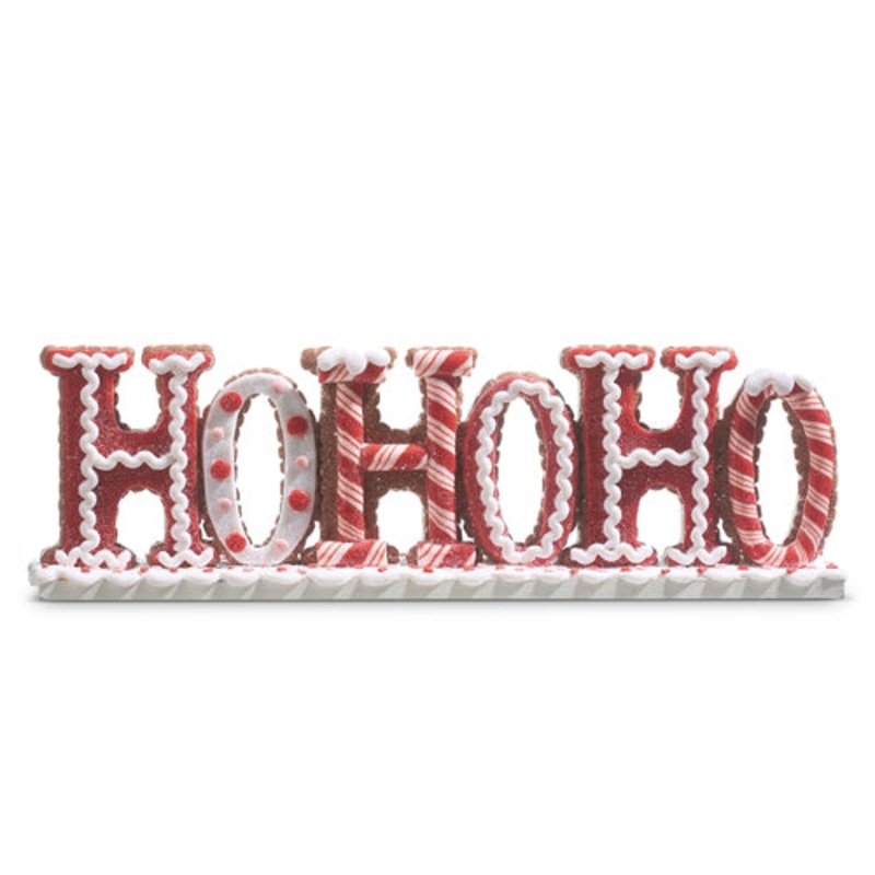 Raz Imports 2023 Jingle & Cocoa 13.5 Ho, Ho, Ho Word Art