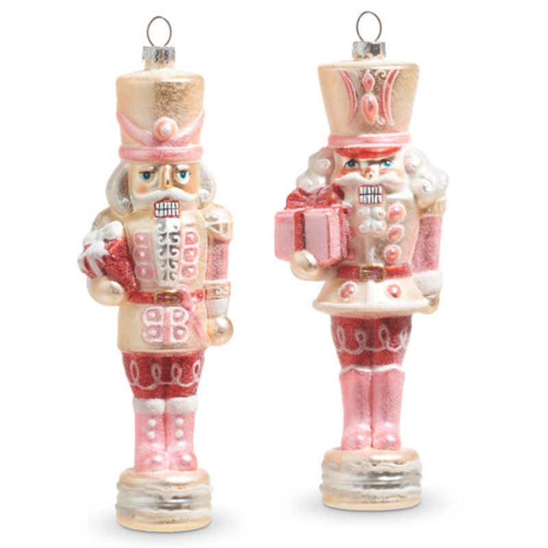 Raz Imports 2023 Jingle & Cocoa 8 Glittered Nutcracker Ornament, Asst of 2