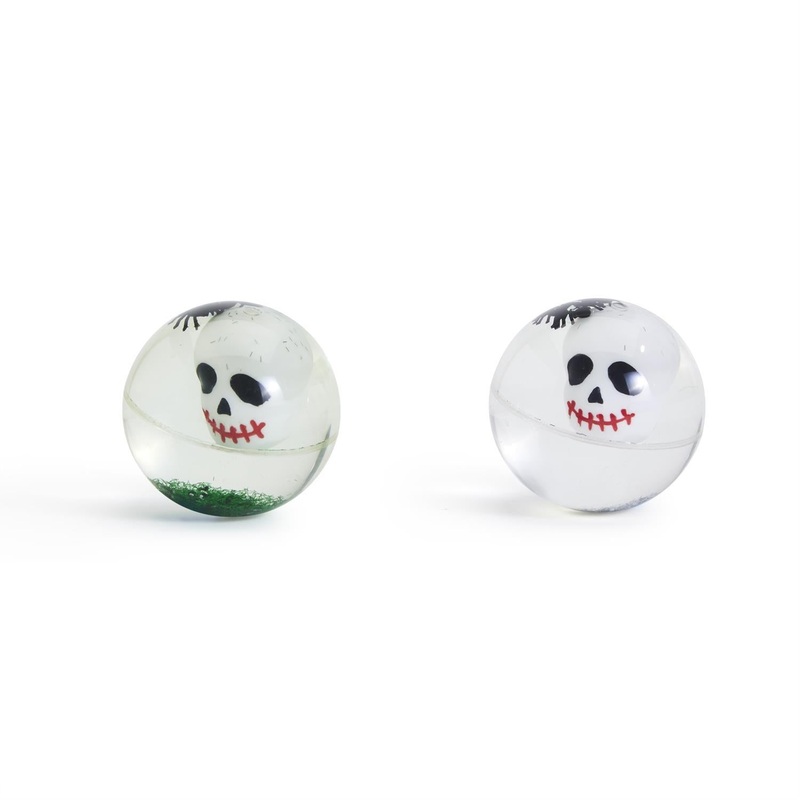 Refill For 36-Pieces Light Up Skull & Spiders Bouncing Ball in 2 Glitter Colors