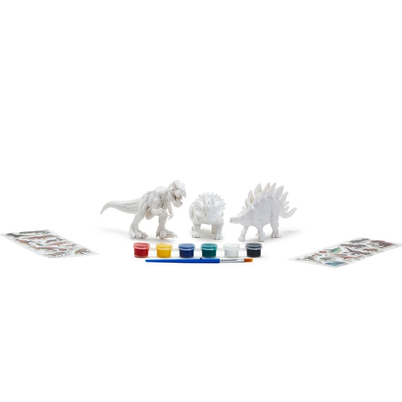 Two’s Company Dino-mite Creativity Dinosaur Painting Kit, Assorted 3 Designs