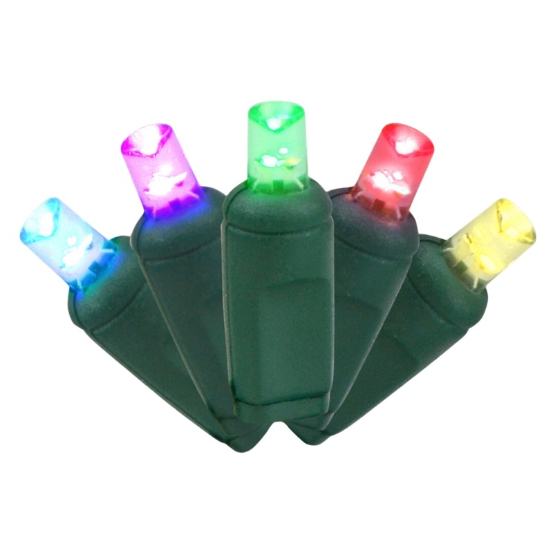 Holiday Bright Lights Led 50 Indoor/Outdoor Light 5Mm Balled – Green/RGB Pure White