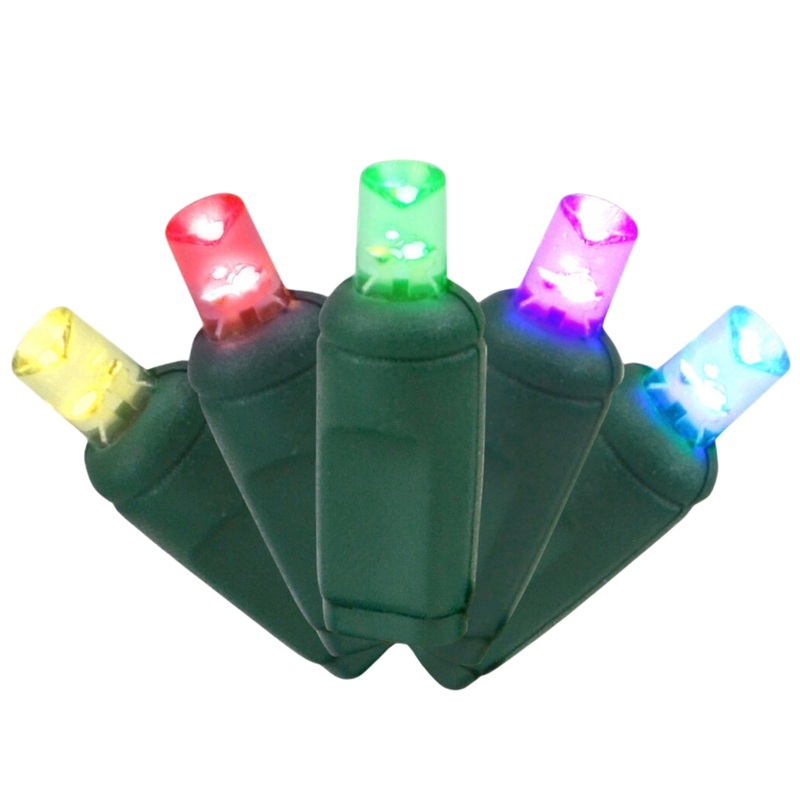 Holiday Bright Lights Led 50 Indoor/Outdoor Light 5Mm Balled – Green/RGB Warm white