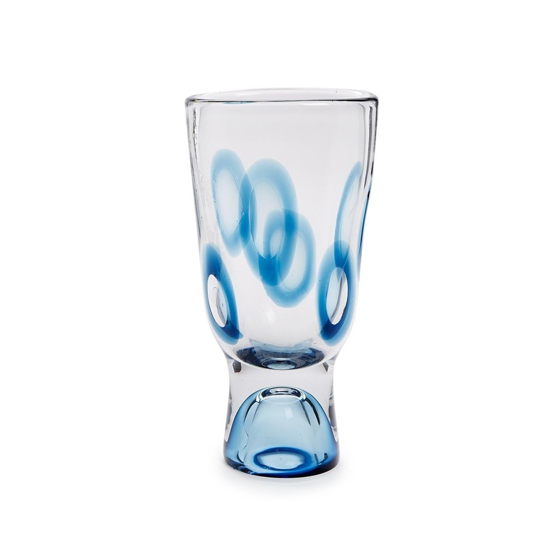 Two’s Company 15 Blue Marine Visions Art Glass Vase – Hand-Blown Glass