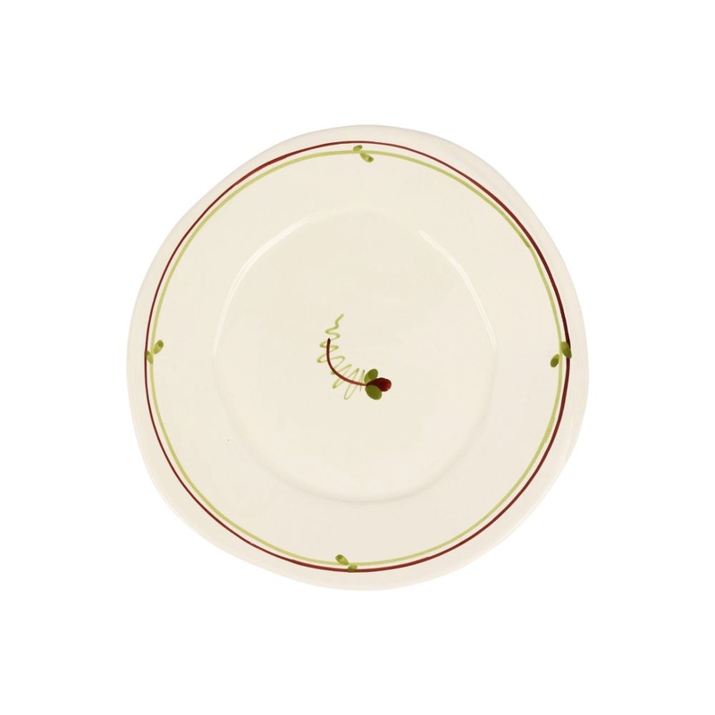 Vietri Lastra Fiori di Bosco Salad Plate – 8.75 Handmade Snack Lunch Dessert & Appetizer Dish