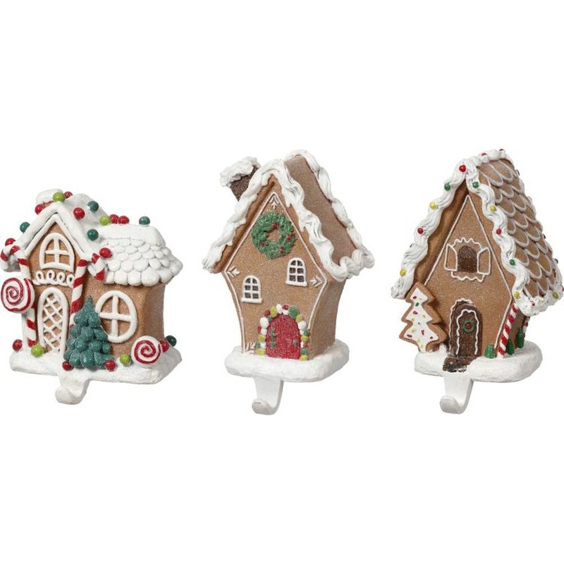 Mark Roberts 2023 Gingerbread House Stocking Holder 6-7”, Assortment of 3