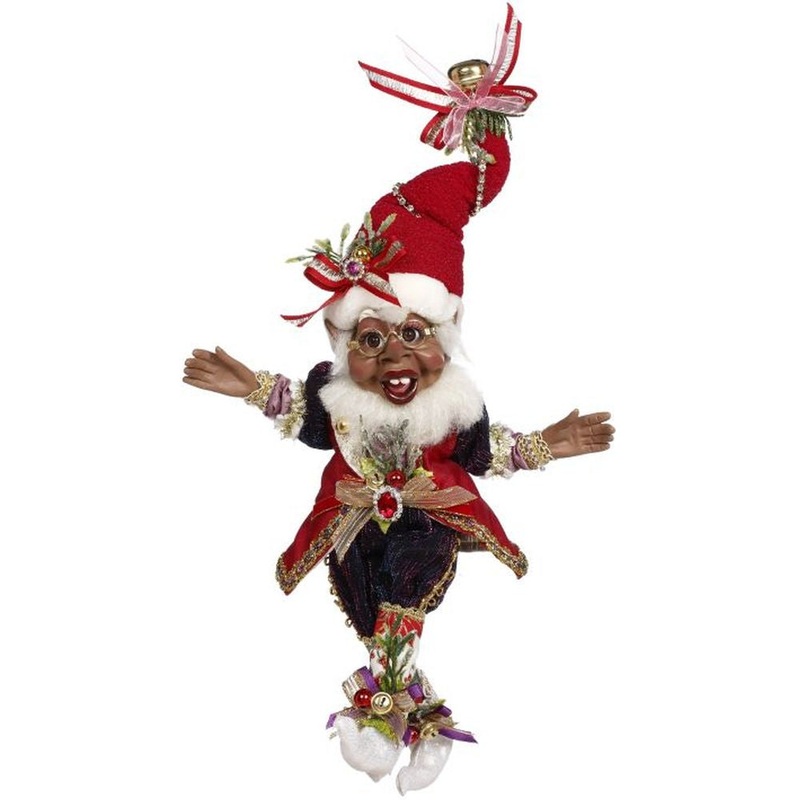 Mark Roberts Christmas 2023 African American Believe Elf Figurine, Small 11”