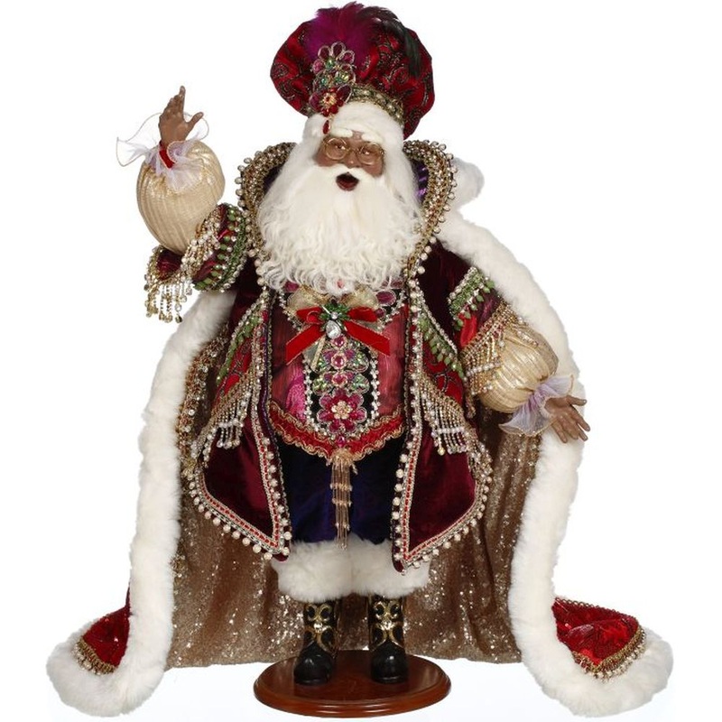 Mark Roberts Christmas 2023 African American Christmas Jewel Santa – 23.5 Inches