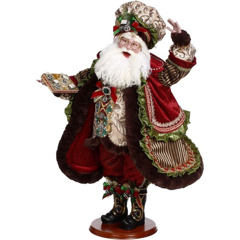 Mark Roberts Christmas 2023 Chocolatier Santa Figurine – 26 Inches