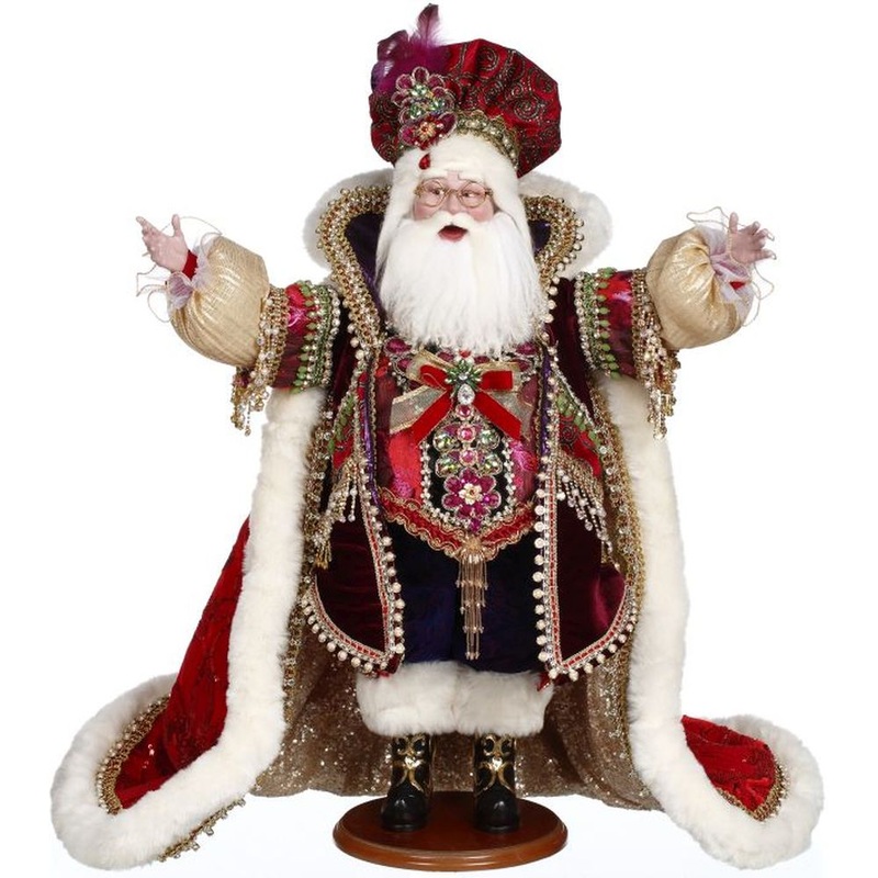 Mark Roberts Christmas 2023 Christmas Jewel Santa Figurine – 25.5 Inches