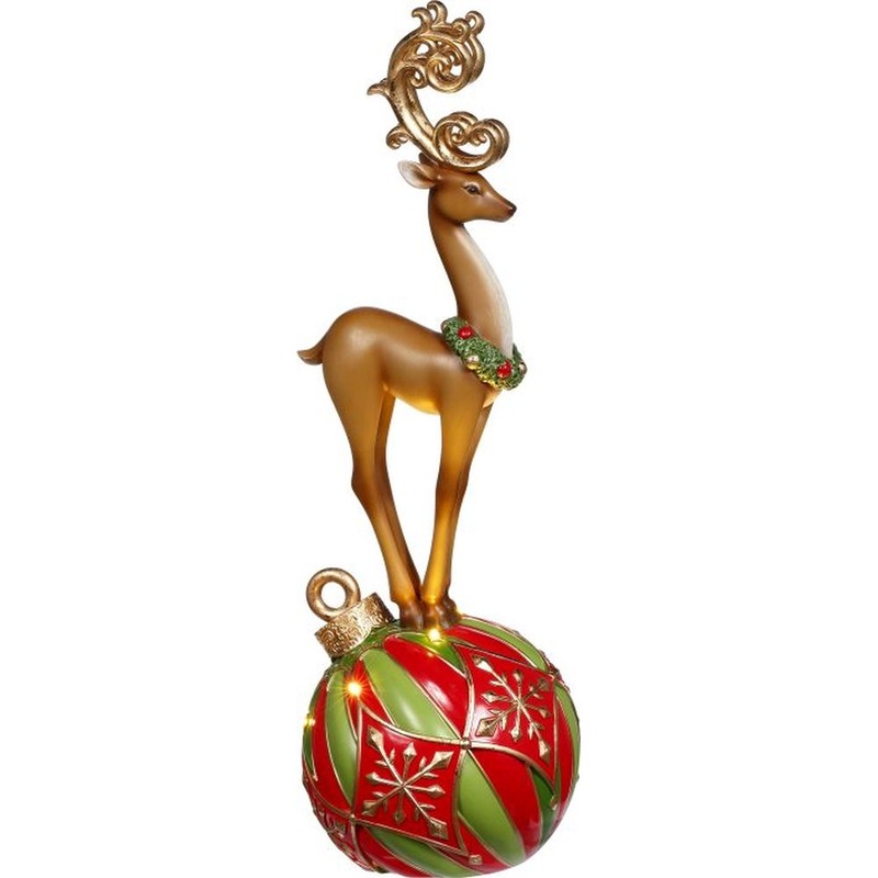 Mark Roberts Christmas 2023 Deer On Ornament With LED 17”