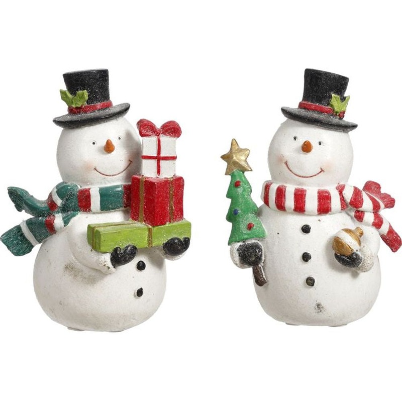 Mark Roberts Christmas 2023 Gift Giving Snowman Figurine 5”, Assortment of 2