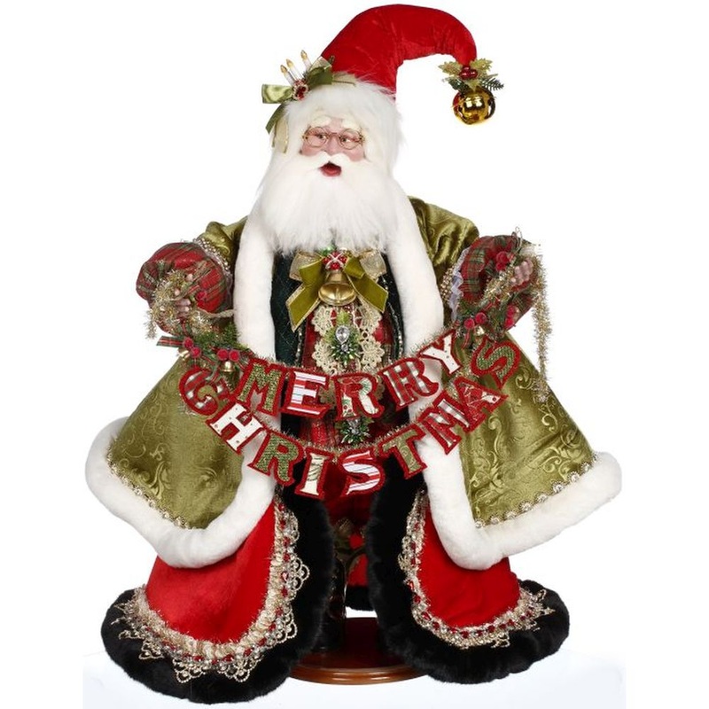 Mark Roberts Christmas 2023 Merry Christmas Santa Figurine – 26.5 Inches