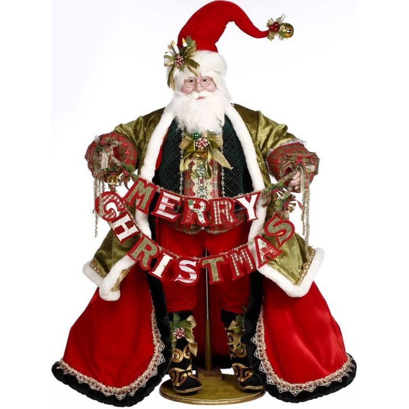 Mark Roberts Christmas 2023 Merry Christmas Santa Figurine – 52 Inches