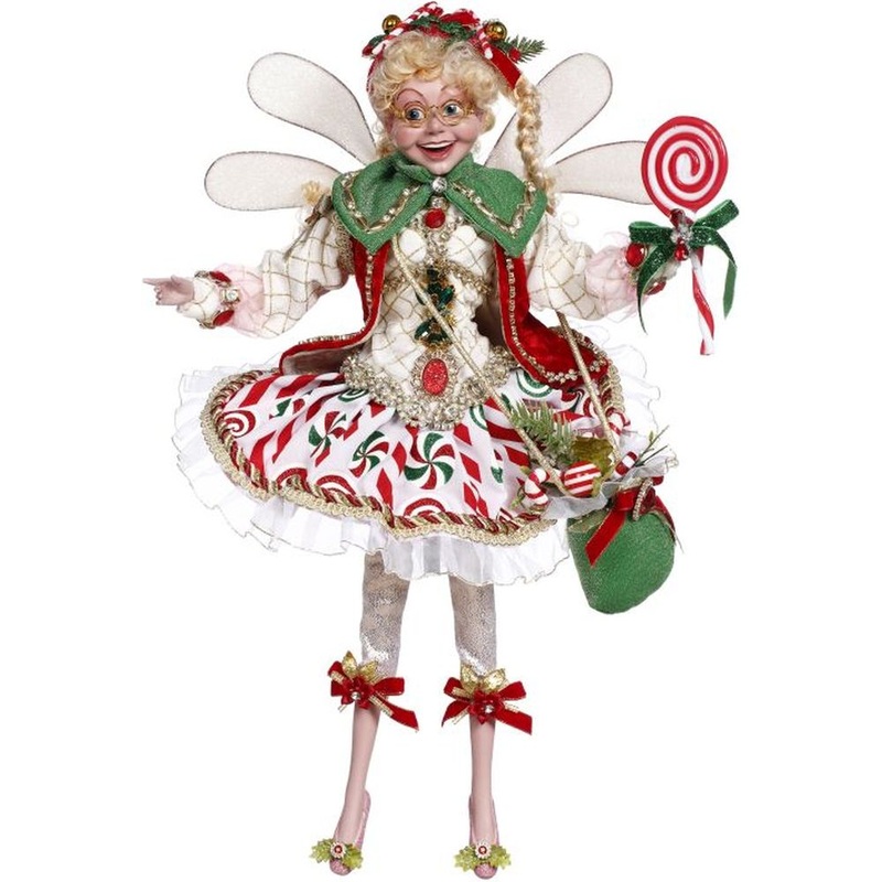 Mark Roberts Christmas 2023 Peppermint Party Fairy Figurine, Medium 19.5”